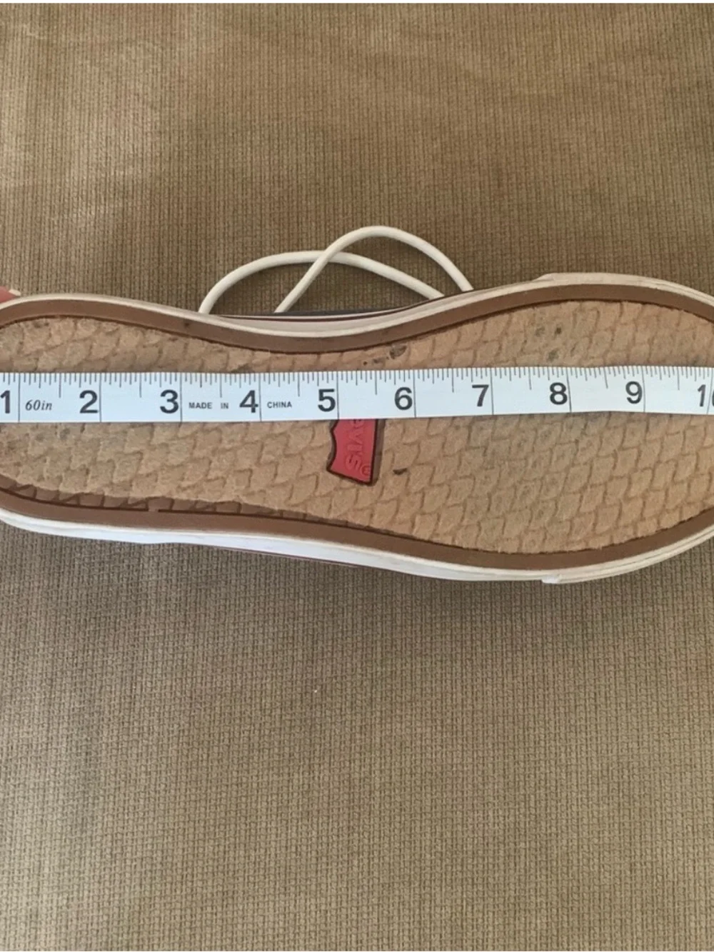 Levi’s Casual Canvas Boat Shoes in Blue with White Men’s Size 10
